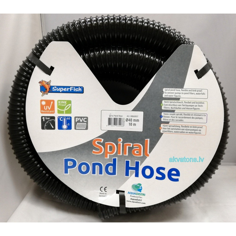 Superfish Spiral Pond Hose 40mm 10m