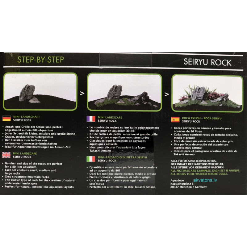 Aquadeco Seiryu Stone Set 60L
