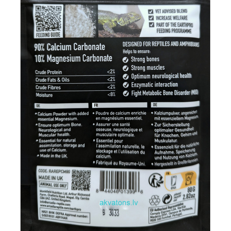 Arcadia Earth Pro Calcium Pro Mg 80g