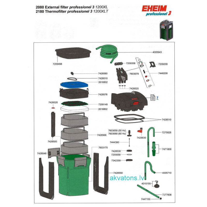 Eheim media set Prof3 1200XL