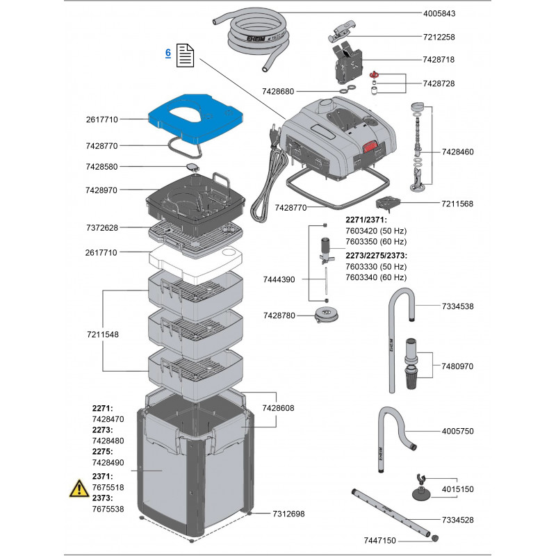Eheim Outlet Jet Pipe grey 16/22 mm