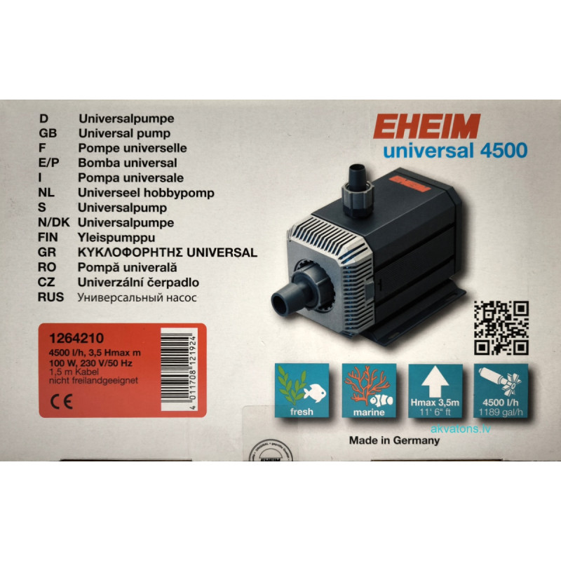 Eheim Universal 4500 sūknis