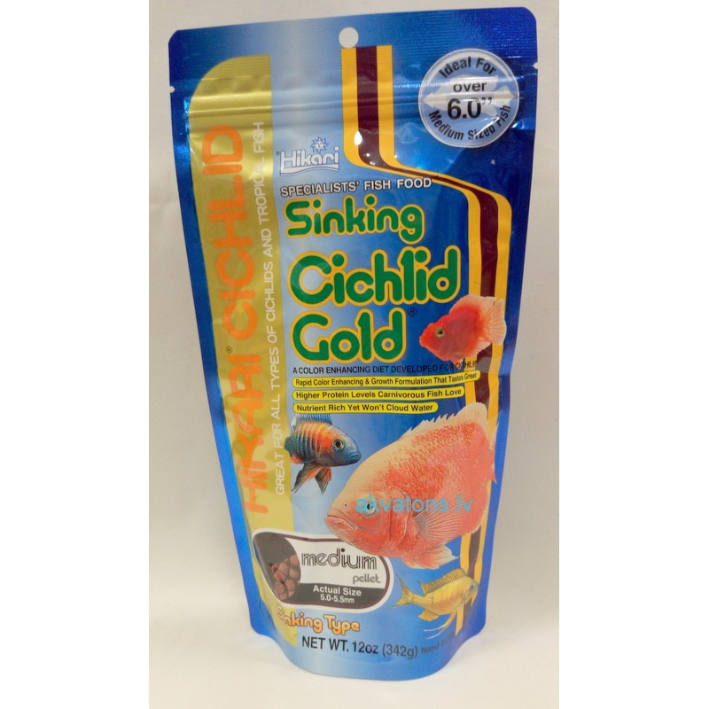 Hikari Cichlid Gold Sinking Medium 342g