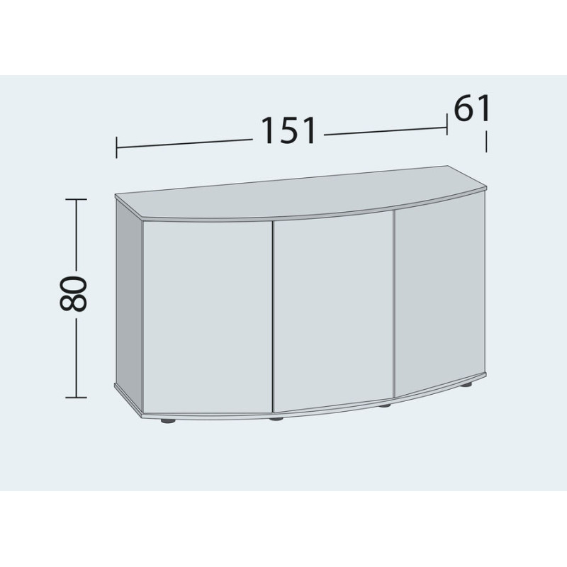 Juwel Vision 450 Cabinet SBX Light Wood