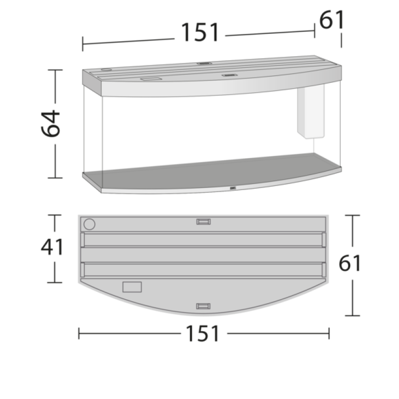 Juwel Vision 450 LED Light Wood