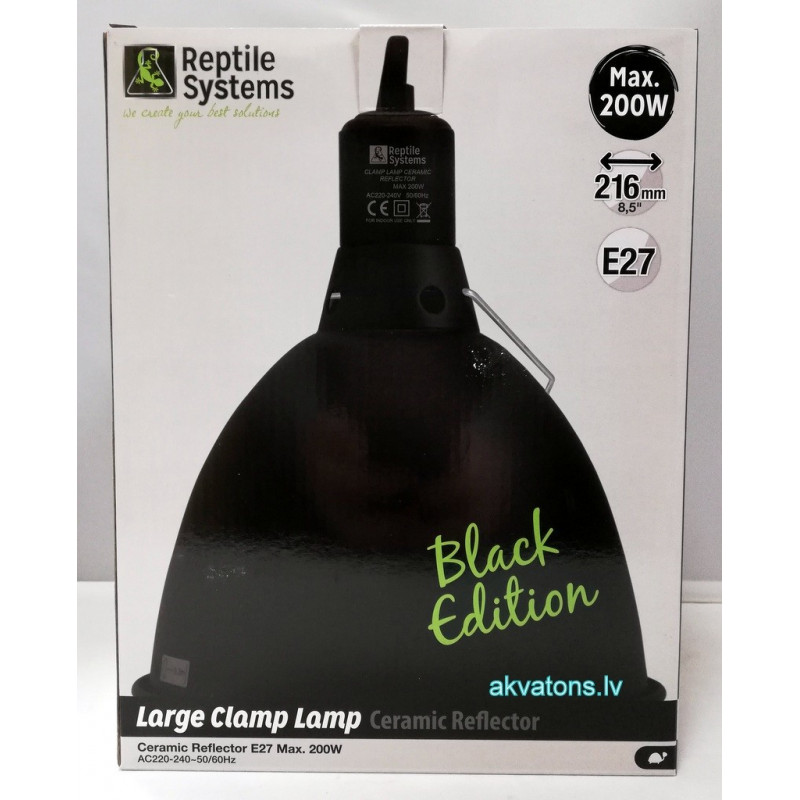 Reptile Systems Clamp Lamp Black 216mm
