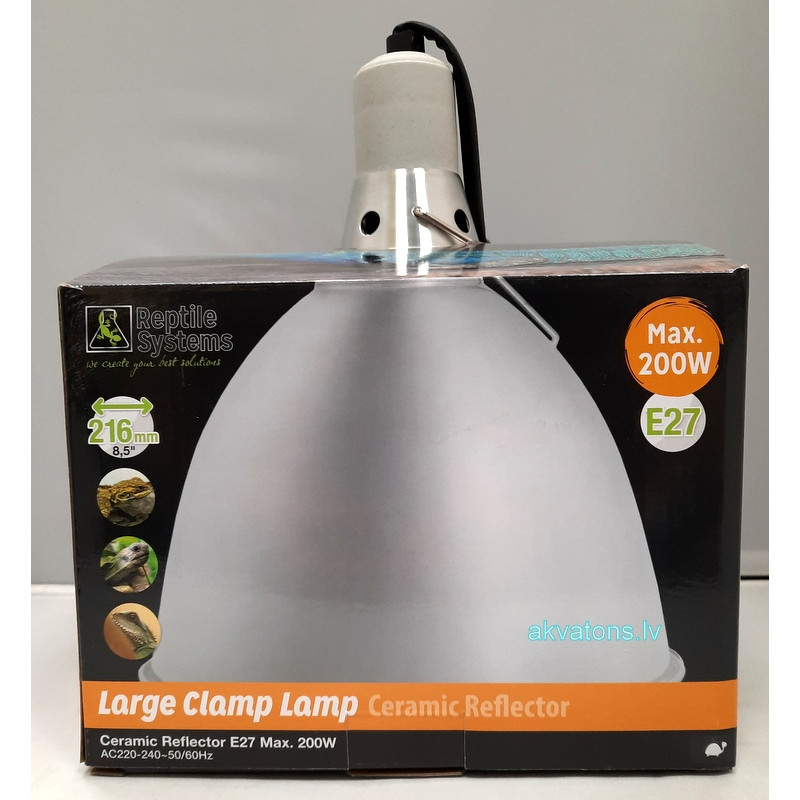 Reptile Systems Clamp Lamp Silver 216mm