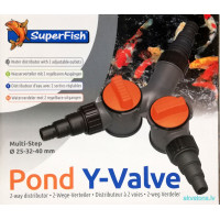 Superfish Pond Y-valve 25-32-40mm