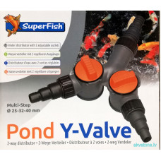 Superfish Pond Y-valve 25-32-40mm