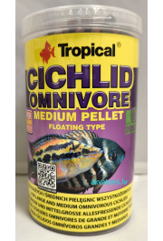 Tropical Cichlid Omnivore Medium Pellet 1000ml