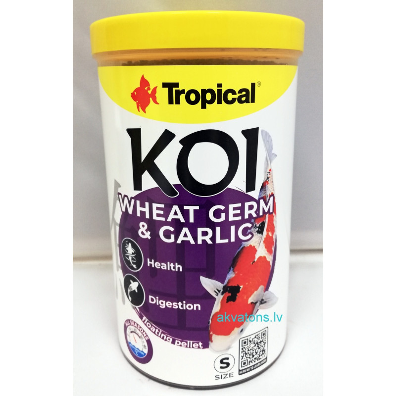 Tropical Koi Wheat Germ & Garlic Size S 1L