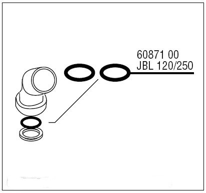 Akvatons Aquarium&Pond Company: JBL CP F120/250 O-Ring for Fitting 2x